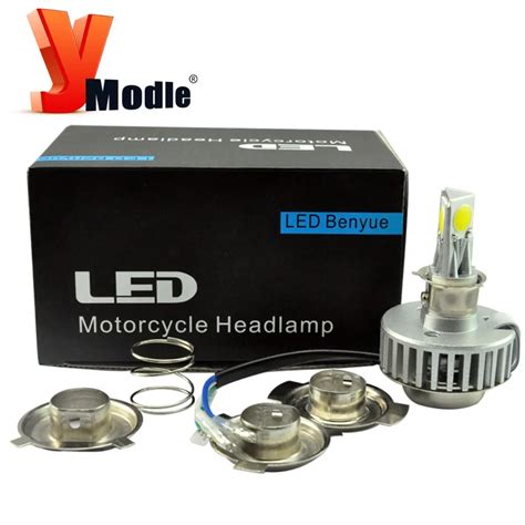 H4 H6 Ba20d Led Motorcycle Headlight Bulb 6~36v 6000k 18w 2000lm Motorbike Bulbs Head Lamp Fog