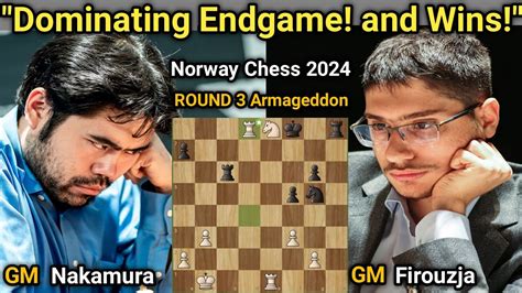 Hikaru Nakamura Vs Alireza Firouzja Norway Chess Round