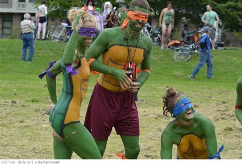 Naked Bike Parade In Seattle