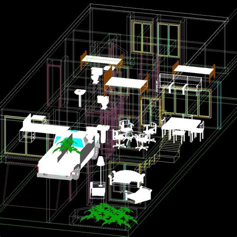 Two Story House Dwg Block For Autocad • Designs Cad