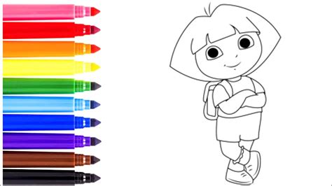 Drawing Dora For Kids Easy And Simple Step By Step Tutorial How