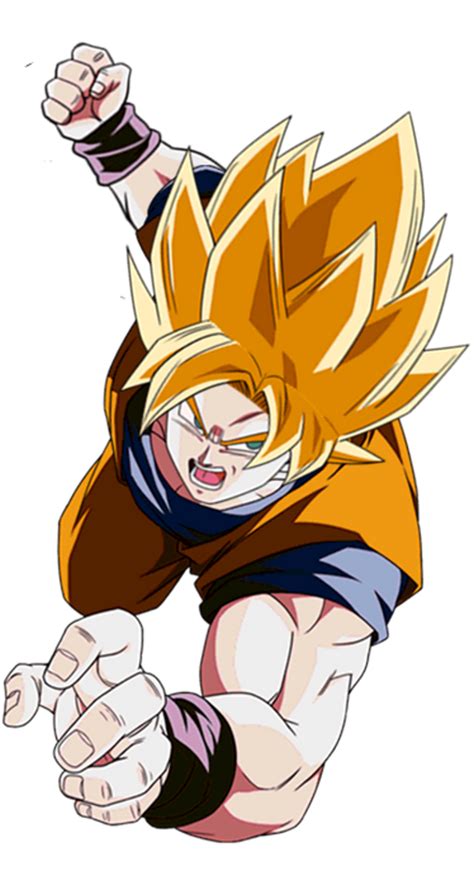 Super Saiyan Goku Dokkan Battle Render 14 By Princeofdbzgames On Deviantart