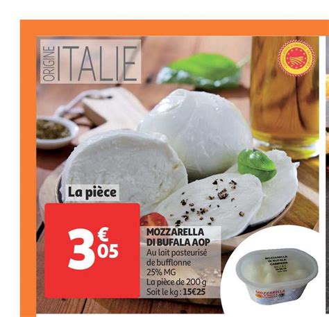 Promo Mozzarella Di Bufala Aop Chez Auchan ICatalogue Fr