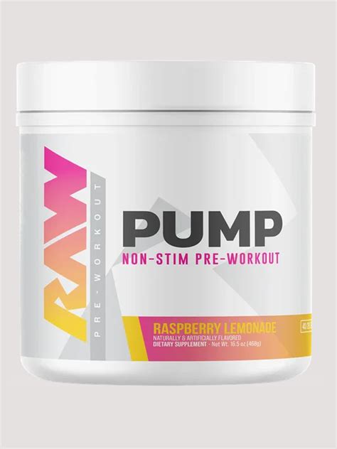 CBUM Raw Nutrition Pump Non-Stim Pre-Workout | Stimulant-Free Pump