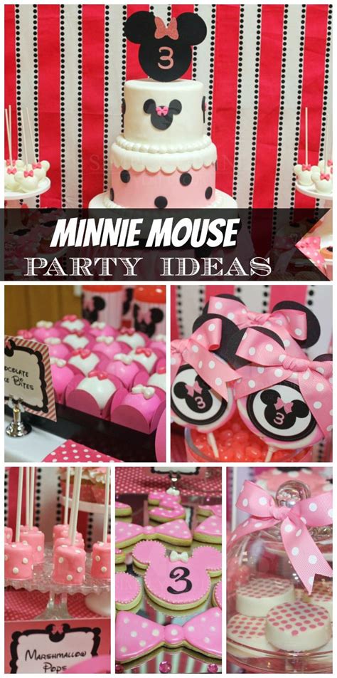 Minnie Mouse / Birthday "Minnie Mouse Birthday Party " | Catch My Party | Minnie mouse birthday ...