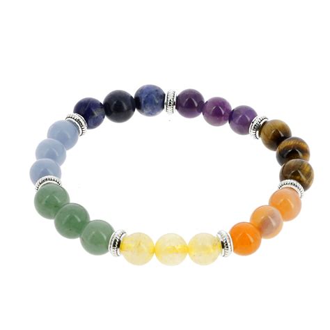 Bracelet 7 chakras pierres naturelles Nature Découvertes