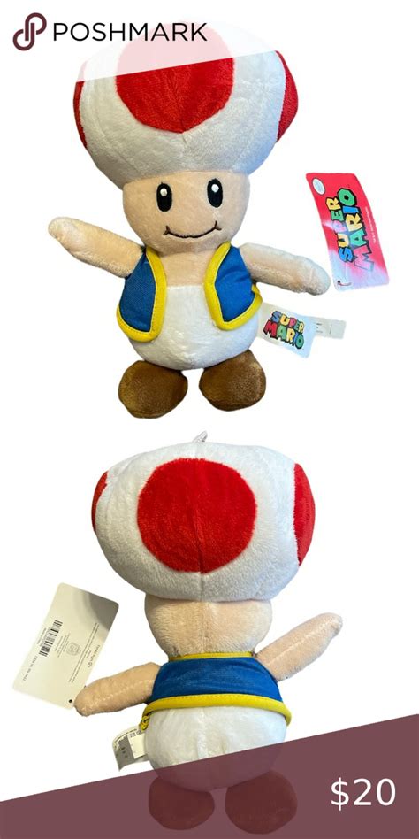 Super Mario Toad Plushie in 2022 | Plushies, Super mario, Toad