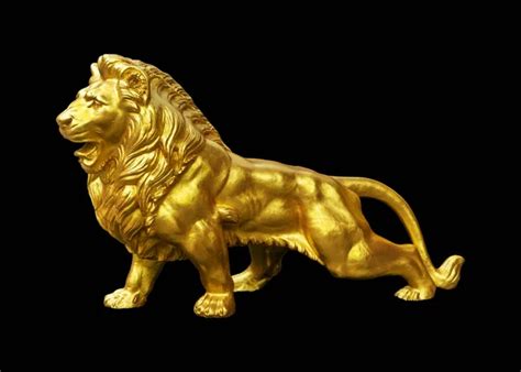 Gold lion Stock Photos, Royalty Free Gold lion Images | Depositphotos