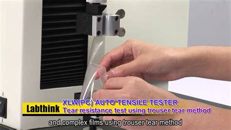 Astm D Trouser Tear Test By Labthink Universal Tensile Tester