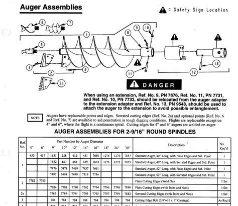 General 2 Man Auger Parts Diagram Simplicity Auger Snowthrow