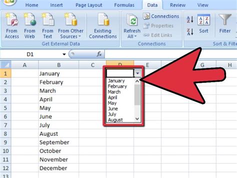 How To Create A Drop Down List In Excel Column Printable Timeline