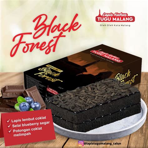 Jual Lapis Kukus Tugu Malang Black Forest Shopee Indonesia