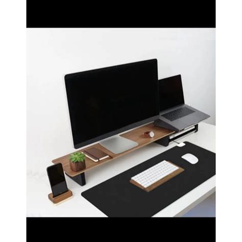 Jual Meja Monitor Komputer Desk Shelf Stand Monitor Tatakan Dudukan