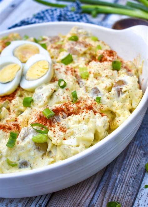 Deviled Egg Potato Salad The Quicker Kitchen