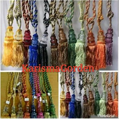 Jual Gorden Tali Ikat Pinggir Jendela Hordeng Tasel Kristal Pintu