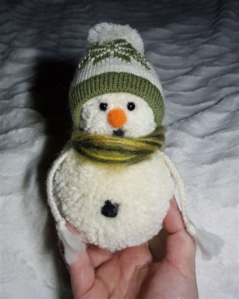 Pompom Snowman Sock Snowman Diy Gifts Snowman