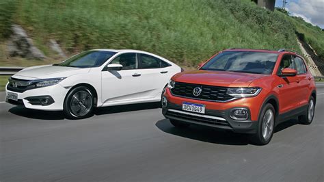 Comparativo Vw T Cross Highline Vs Honda Civic Motor Show