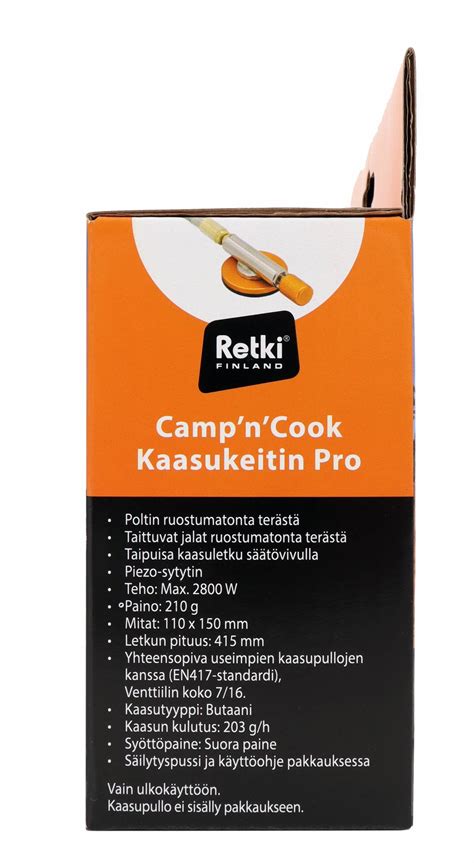 Kaasukeitin Campncook Pro Retki Finland