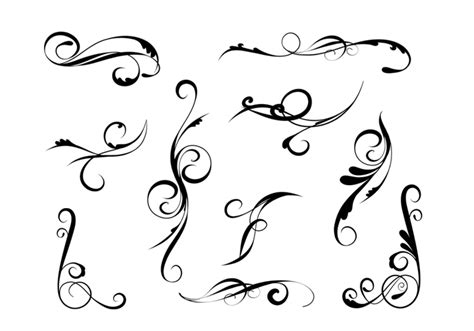 Elegant Swirl Brushes Pack Free Photoshop Brushes At Brusheezy