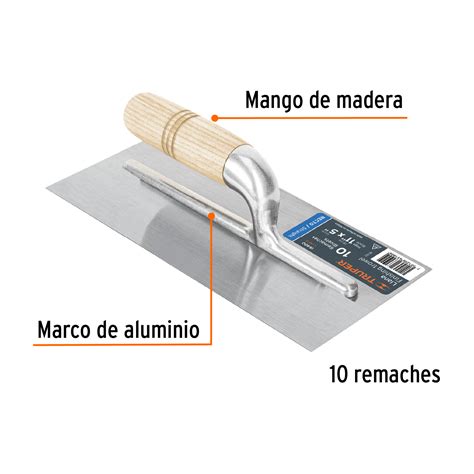 Ficha Tecnica Llana 11 Canto Recto 10 Remaches Mgo Madera Truper