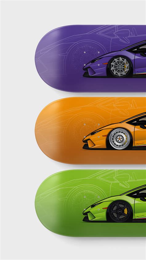 Lamborghini Huracan Performante Skateboard Deck Shop