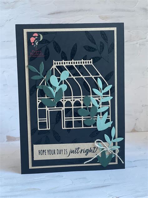 Garden Greenhouse Stampin Up Card Cards Paper Peonies Card Making