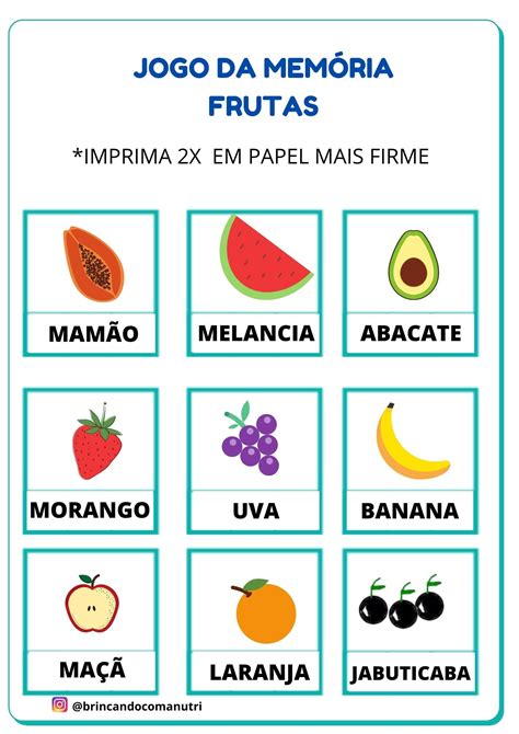 Painel De Frutas Para Educa O Infantil Braincp