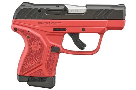 Ruger Lcp Ii 22lr Pistol With 275 Inch Barrel And Red Cerakote Frame