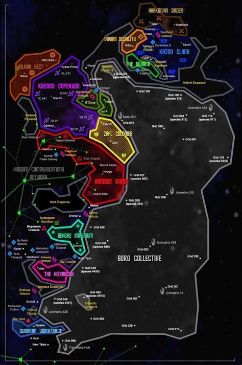 Star Trek Map Of The Alpha Quadrant - Long Dark Ravine Map