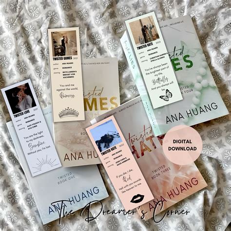 Twisted Series Bookmarks Twisted Series Bookmark Bundle Romance Book