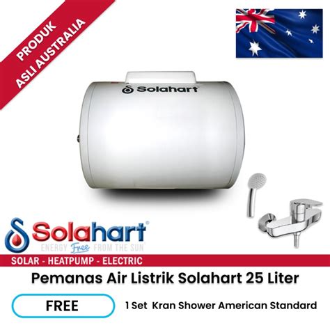 Solahart Pemanas Air Water Heater Listrik Liter Gratis Kran Shower