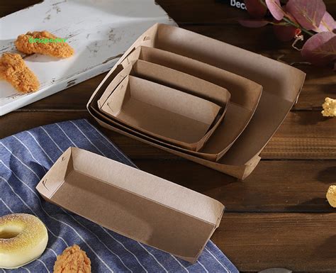 100 Kraft Paper Disposable Lunch Box Take Out Boxes Recyclable Etsy