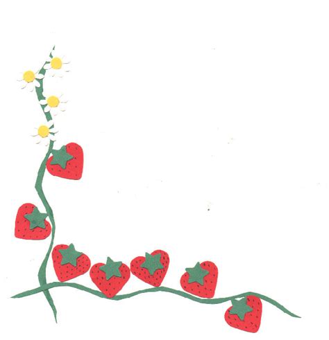 Clipart image strawberry border