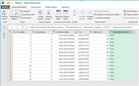 Sloučit tabulky SVYHLEDAT PowerQuery Excel Školení konzultace