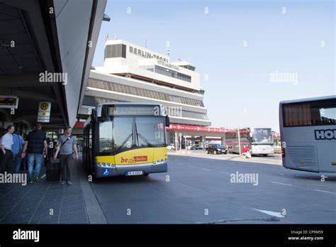 Berlin - Tegel Airport bus stop for arrivals and departures also the ...