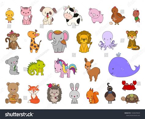 Cute Baby Cartoon Animals To Draw