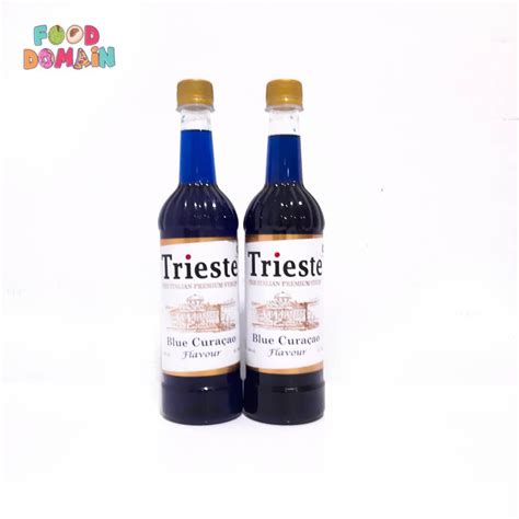 Jual Trieste Syrup Blue Curacao Sirup Rasa Buah Sitrus Laraha 650ml