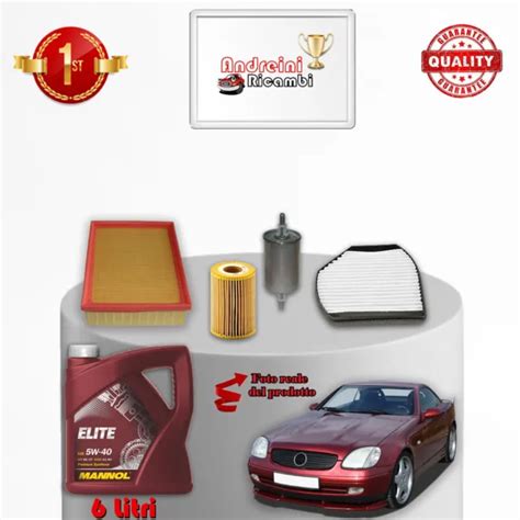 FILTRES KIT D ENTRETIEN Et Huile Mercedes R170 SLK 230 145KW 197CV Du