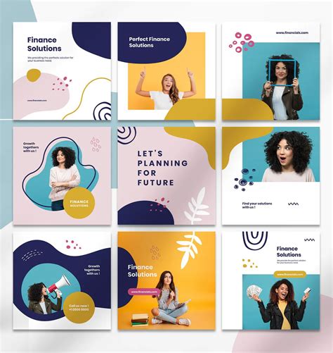 Finance Instagram Post Templates Instagram Graphic Design Facebook