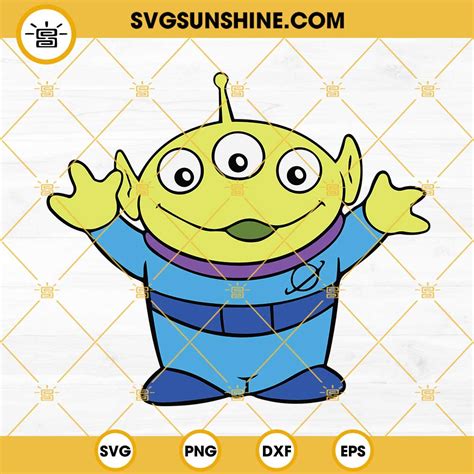 Alien Toy Story Svg Alien Svg Toy Story Svg Toy Story Cricut File