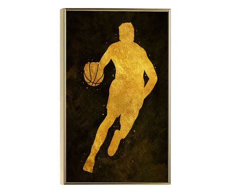 рамкирани картини Golden NBA 60x40 cm златна рамка Vivre