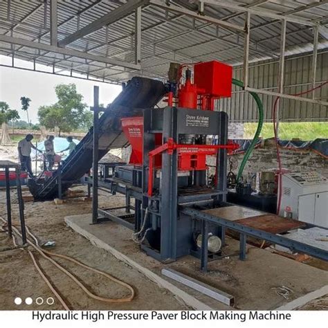 Mild Steel Hydraulic High Pressure Paver Block Making Machine At Rs