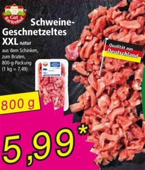 Gut Bartenhof Schweine Geschnetzeltes Xxl G Angebot Bei Norma