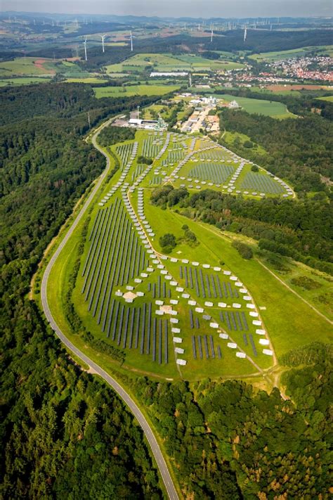 Bad Arolsen Von Oben Solarpark Bzw Solarkraftwerk Auf Dem Ehemaligen