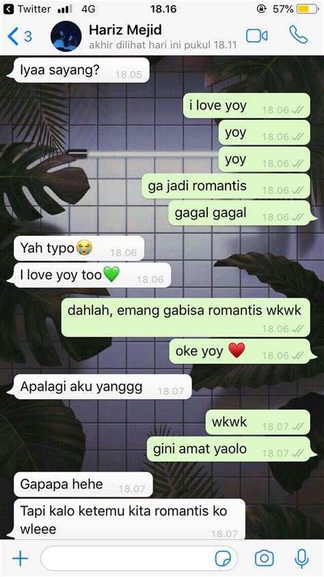 Pin Oleh Fauzi Kushendro Di Ss An Chat Teks Romantis Romantis Teks