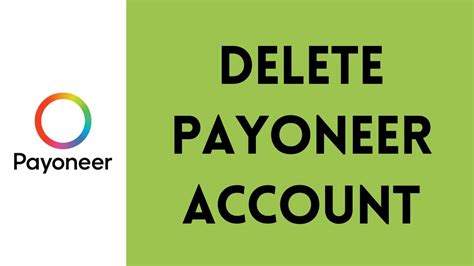 How To Delete Payoneer Account From Your Device Remove Payoneer