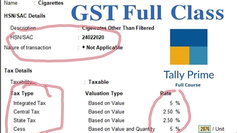 How To Set Gst Details In Tally Prime New Tally Prime Gst In Tally Prime Youtube