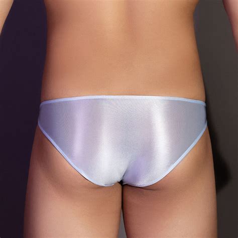 Mens See Through Shiny Glossy Thong Bikini Briefs Bulge Pouch G String Underwear Ebay