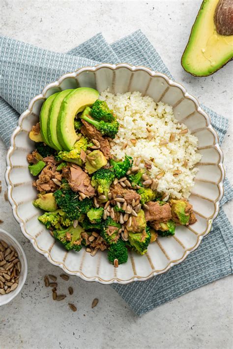 Broccoli Avocado Tuna Bowl Eating Bird Food