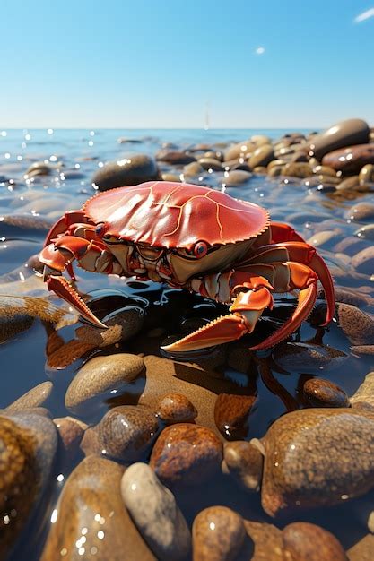 Premium Photo Sea Water Crab Hd 8k Wallpaper Stock Photographic Image